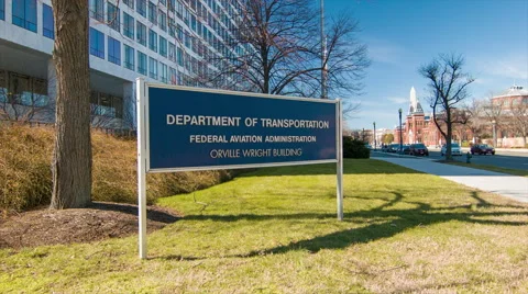 Department of Transportation FAA Building Washington DC Stock Footage