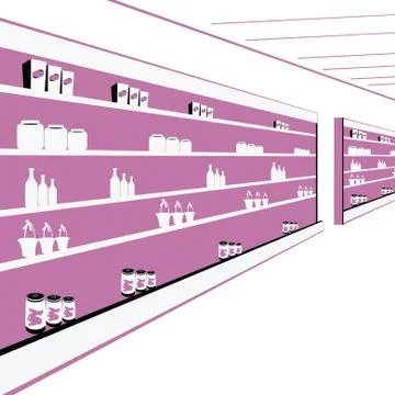 Departmental store Stock Illustration