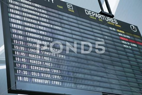 Departure board Stock Photos