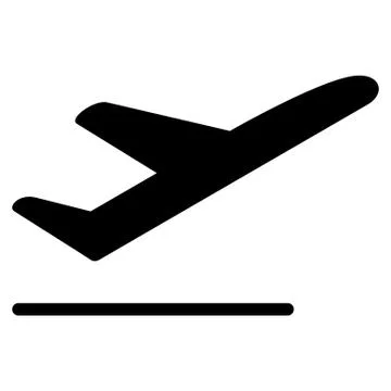 Departure Flat Icon Ilustração Stock