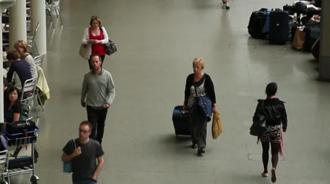 Departure Hall Vídeo Stock 25255002