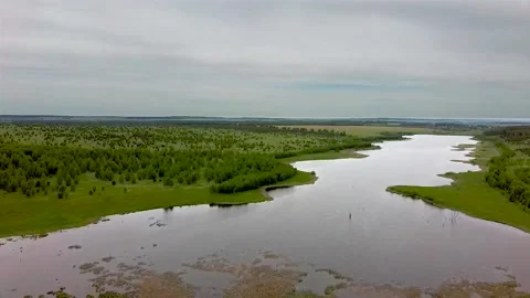 Departure from the lake Stock Footage 133313827