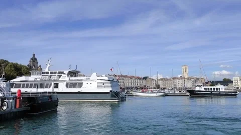 Departure from the old port Stock Footage 346766973