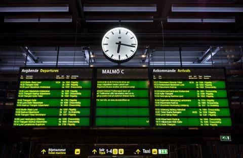 Departure table Stock Photos