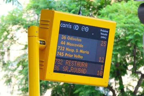 Departure timetable Stock Photos