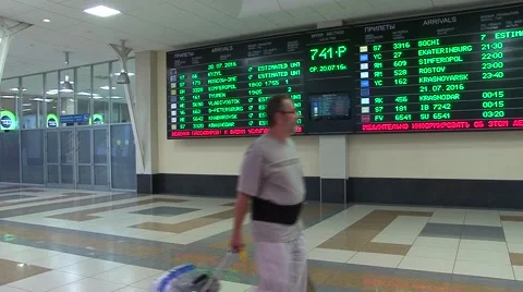 Departures board. Stock Footage 68101253