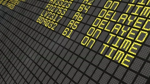 DeparturesPanelView Stock-Footage 779257