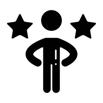 Dependability Glyph Icon Stock Illustration