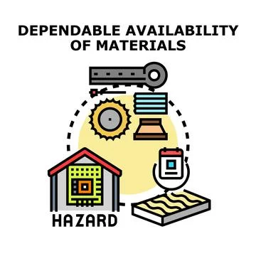 Dependable materials availability ensuring stable supply chain イラスト素材