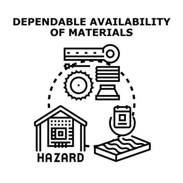 Dependable materials availability ensuring stable supply chain イラスト素材