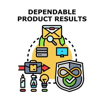 Dependable product results concept vector illustration イラスト素材