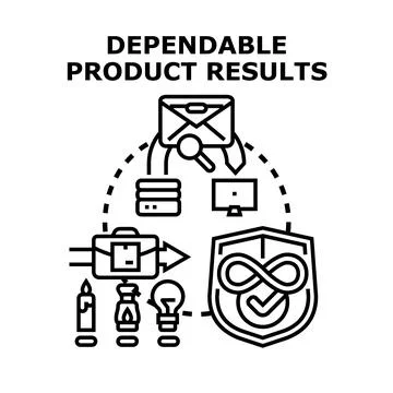 Dependable product results concept vector illustration イラスト素材
