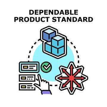 Dependable product standard quality control process イラスト素材