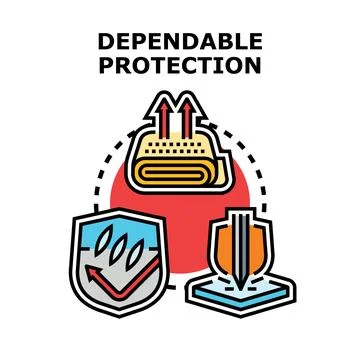 Dependable protection concept vector icon illustration イラスト素材