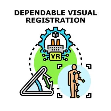 Dependable visual registration for virtual reality motion tracking 스톡 일러스트