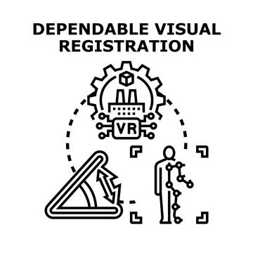 Dependable visual registration for virtual reality motion tracking Stock Illustration
