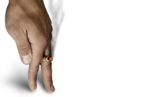 The dependence on cigarettes Foto stock