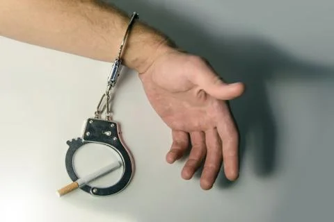 The dependence on cigarettes Foto stock