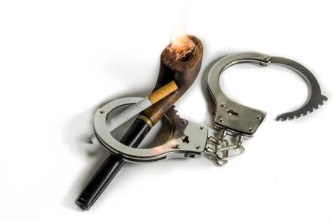 The dependence on cigarettes Foto stock