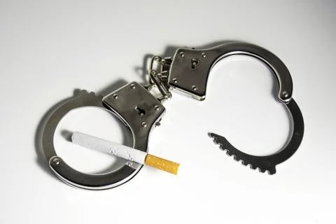 The dependence on cigarettes Foto stock