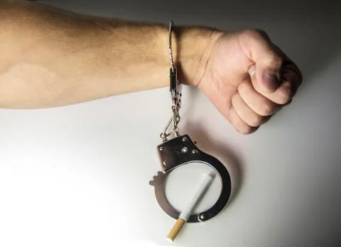 The dependence on cigarettes Foto stock