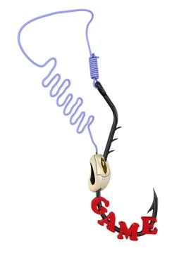 The dependence on network games Illustrazione stock