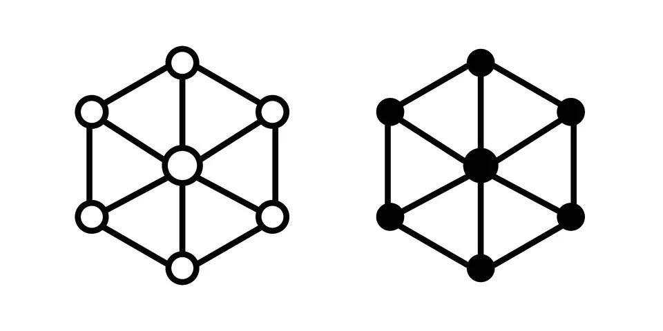 Dependency icon set. Vector EPS 10 Stockillustratie