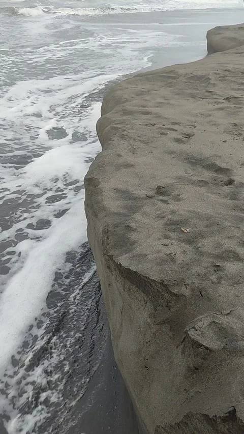 Depicting the effects of a megathrust earthquake. Vertical video Stock Footage 335849805