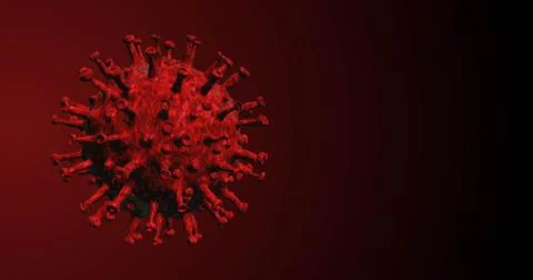 Depicting a visualization of the SARS virus Stock Illustration