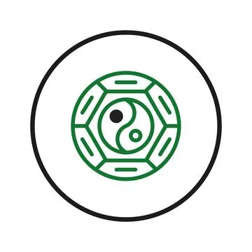 Depiction of interconnected elements and equilibrium within a harmonious sy.. Stock Illustration