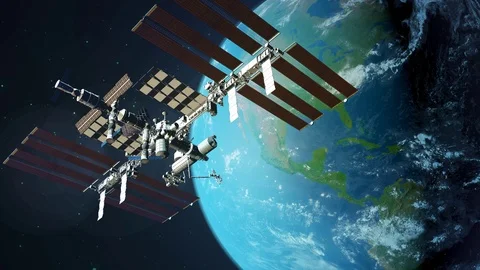A depiction of the space shuttle.  Stock Footage 108365337