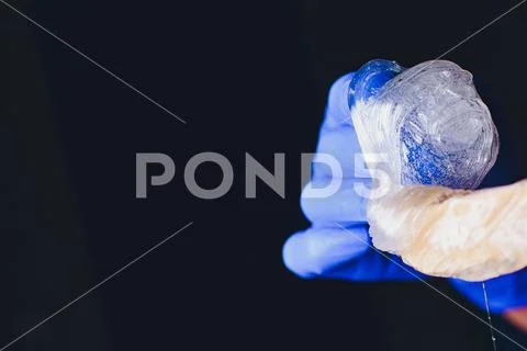 Depilation and beauty concept - sugar paste or wax honey for hair removing with Stock Photos