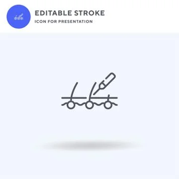 Depilation icon vector, filled flat sign, solid pictogram isolated on white Stock Illustration