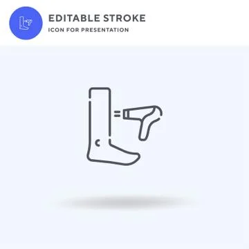 Depilation icon vector, filled flat sign, solid pictogram isolated on white Stock Illustration