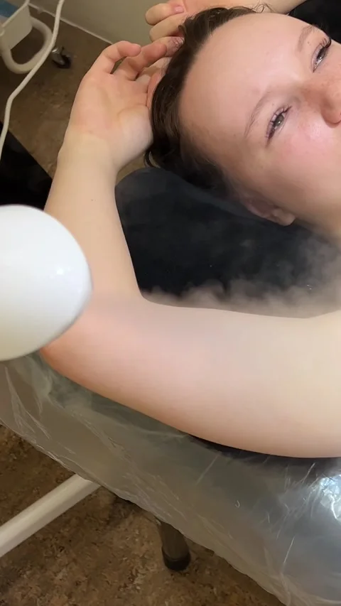 Depilation Steam will soften your skin and hair, making the depilation process Stock Footage 306681350