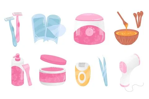 Depilation Tools Stock Illustration