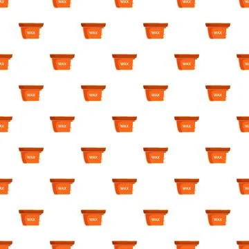 Depilation wax jar repeating pattern background Illustrazione stock