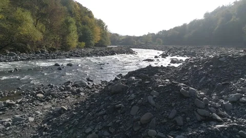 A depleting source of drinking water flowing from the mountains Stock Footage 232919099