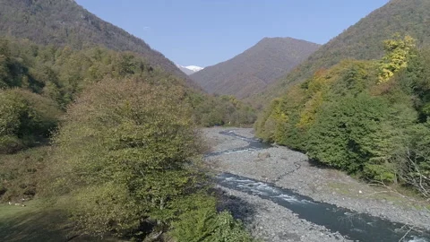 A depleting source of drinking water flowing from the mountains Stock Footage 232919352