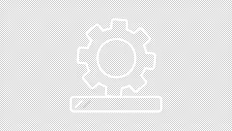 Deploy white line animation Stock Footage 346718961