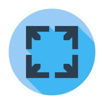 Deploying video flat icon. Stock Illustration