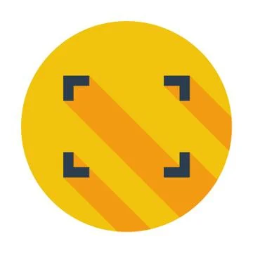 Deploying video flat icon. Illustrazione stock