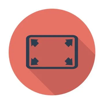 Deploying video icon. Illustrazione stock