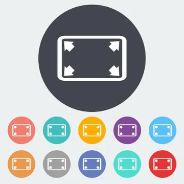 Deploying video icon. Stock Illustration