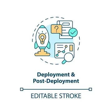 Deployment concept icon Stockillustratie