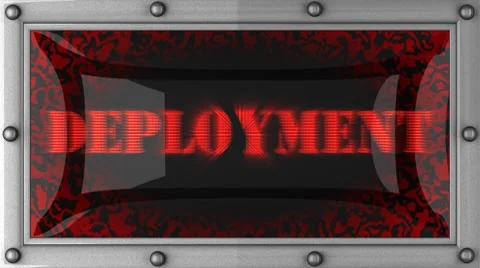 Deployment on led Stock Footage 8694042