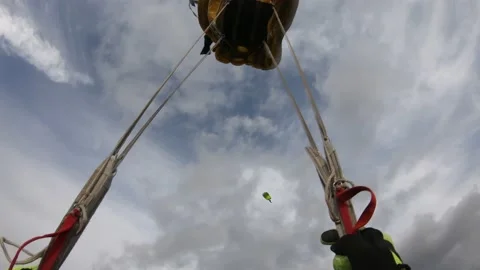 Deployment parachute Video stock 139649042