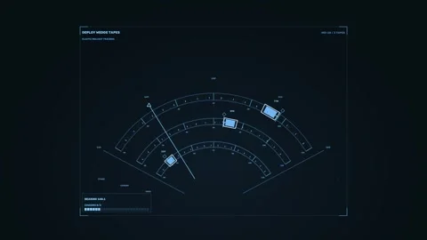 Deployment Tracking Data HUD Seamless Loop Stock Footage 342128741