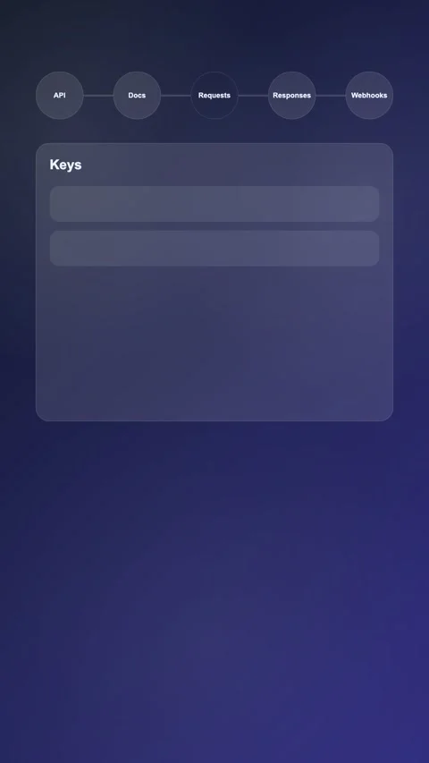 Deployment Workflow UI Modern Gradient SaaS Interface Vertical Animation Stock Footage 345155117