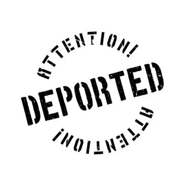 Deported rubber stamp Stock Illustration
